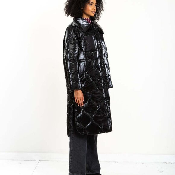 Baum Und Pferdgarten Delara quilted coat in Black - Picture 2 of 10